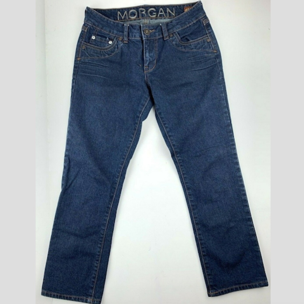 dELiA*s Morgan Dark Denim Capri Jeans - Picture 1 of 8